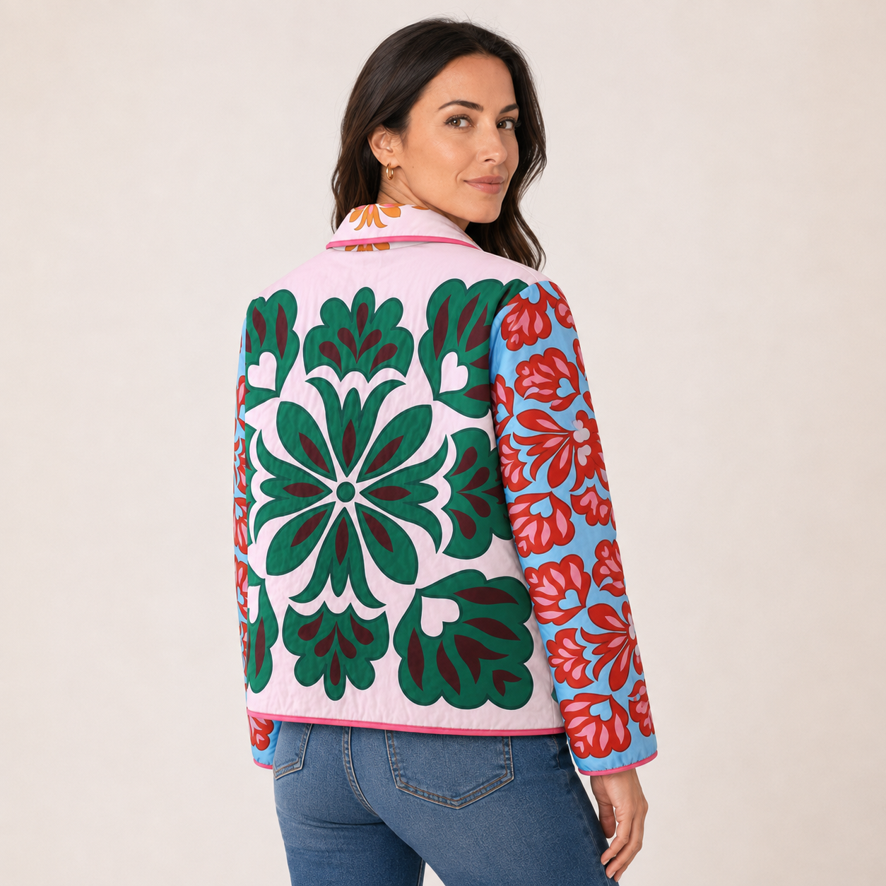 Mosaic Bloom Quilted Jacket